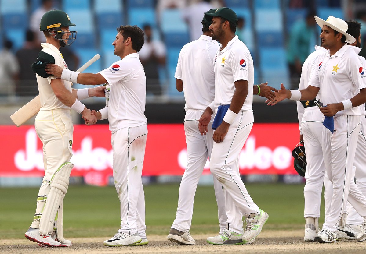 بیٹسمینوں کی عمدہ بیٹنگ ،یاسر شاہ کی عمدہ باؤلنگ رائیگاں