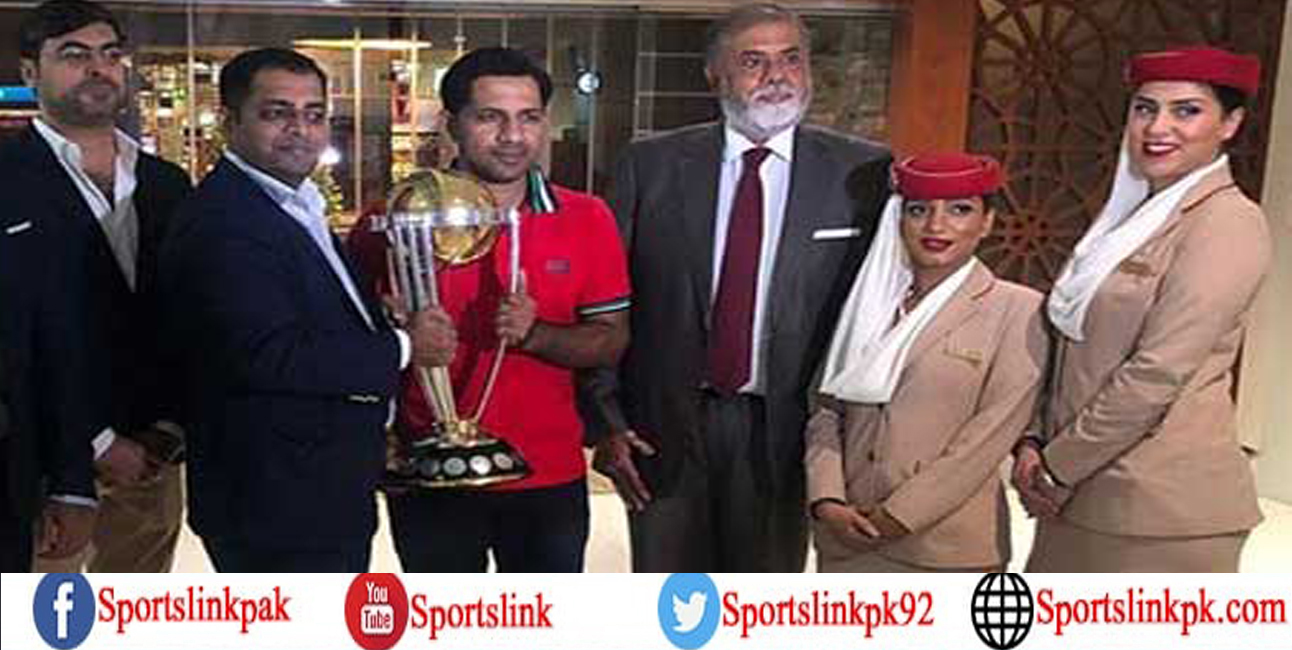 ورلڈ کپ کرکٹ ٹرافی کی پاکستان آمد