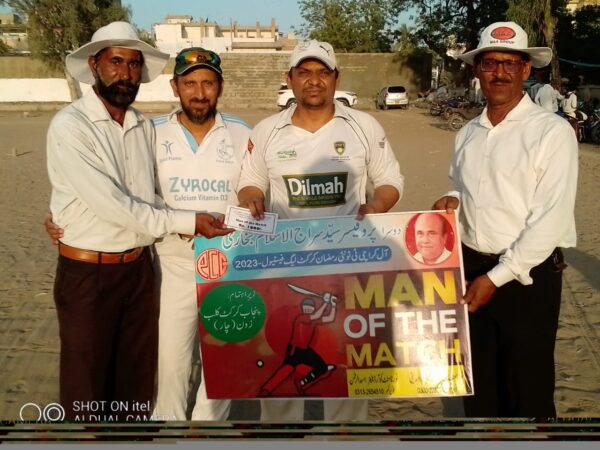 رمضان کر کٹ ٹرافی کے تیسرے کوارٹر فائنل میچ میں کالونی جیم خانہ اورینٹ اسٹارز کو 8 وکٹوں سے شکت دیکر سیمی فائنل میں کھیلنے کا اعزاز حاصل کر لیا