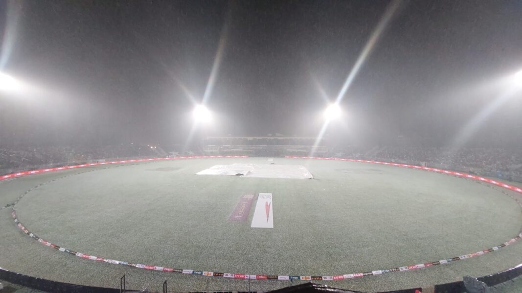 چوتھا ٹی 20 :بارش و ژالہ باری کے باعث منسوخ