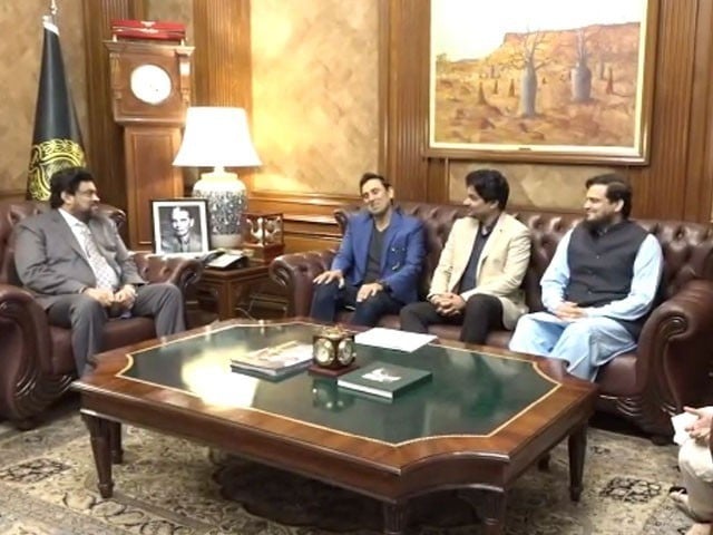 یونس خان کی گورنر سندھ کامران ٹیسوری سے ملاقات