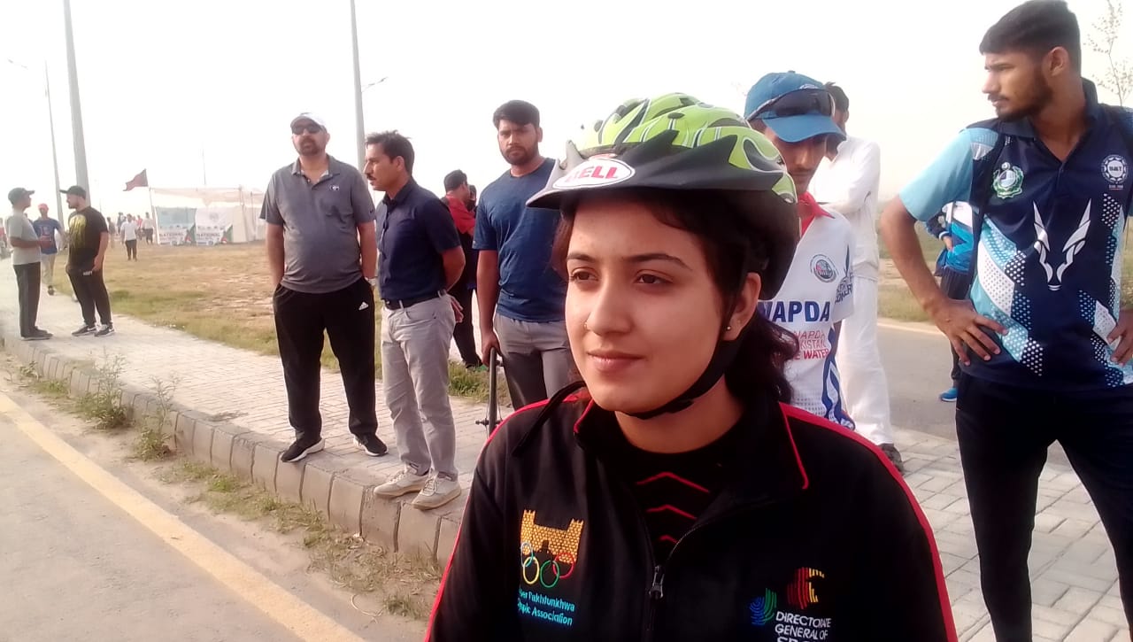 نیشنل گیمز، سائیکلنگ ٹائم ٹرائل ایونٹ آرمی سے بلال نے جیت لیا