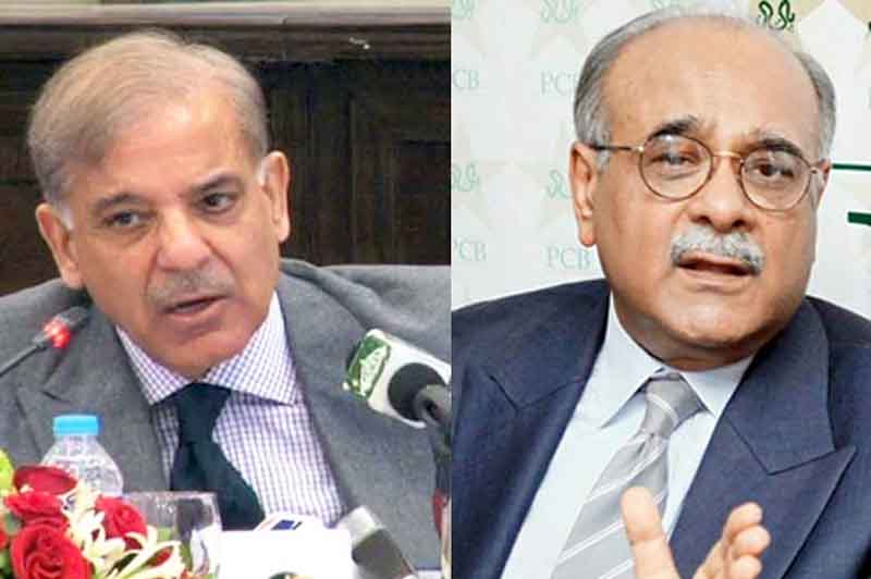 وزیراعظم سے نجم سیٹھی کی ملاقات ; ایشیا کپ اور ورلڈ کپ سے متعلق گفتگو ہوئی۔