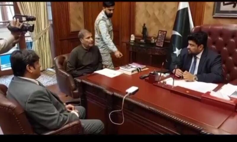 پاکستان ہاکی فیڈریشن کے سیکرٹری جنرل حیدر حسین کی گورنر سندھ سے کراچی میں ملاقات