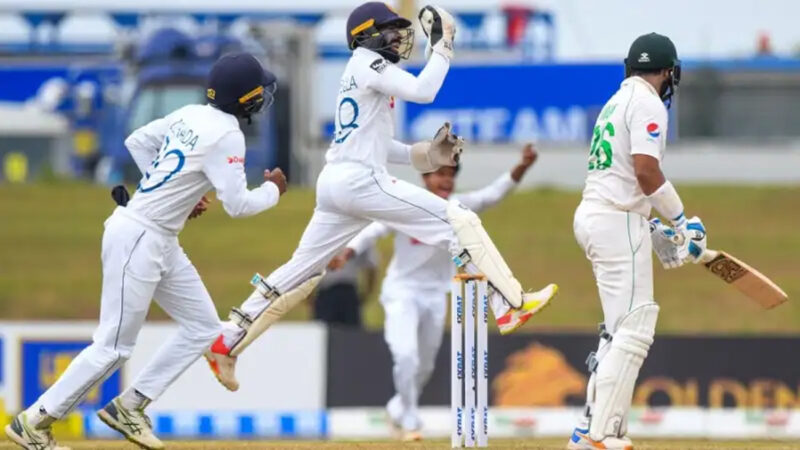 مسلسل بارش کے باعث پاکستان اور سری لنکا کے درمیان ٹیسٹ میچ کے دوسرے دن کا کھیل منسوخ