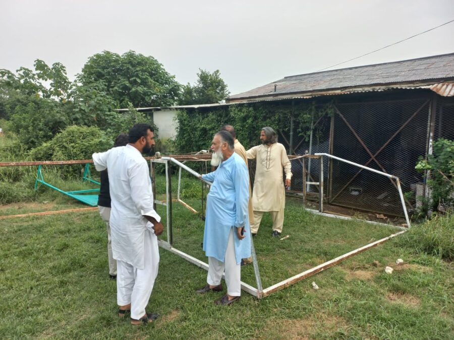 پاکستان ہاکی فیڈریشن کے سیکرٹری جنرل کا نصیر بندہ ہاکی اسٹیڈیم اسلام آباد کا دورہ