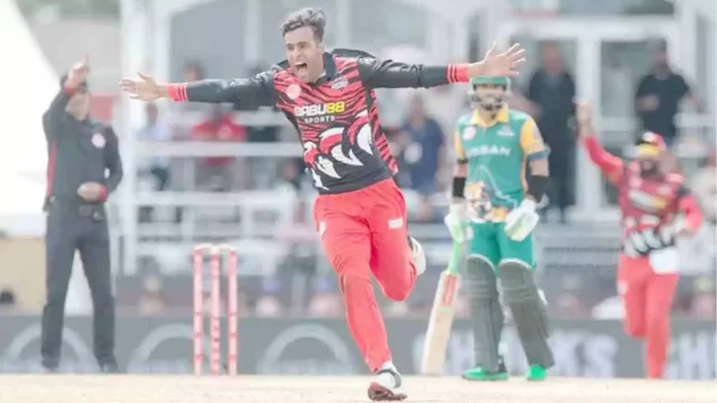 گلوبل ٹی ٹوئنٹی ; پاکستان کے عباس آفریدی نے ہیٹ ٹرک سمیت 5 وکٹیں حاصل کرلیں۔