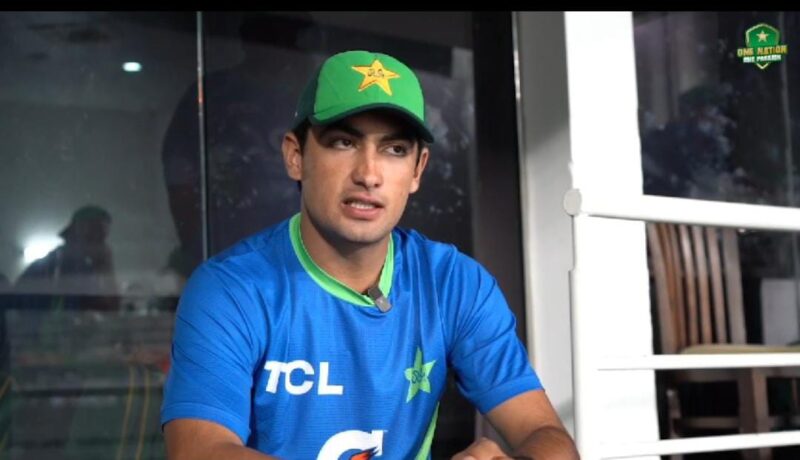 قومی فاسٹ باولر نسیم شاہ کی پاک بھارت میچ کے بعد گفتگو.