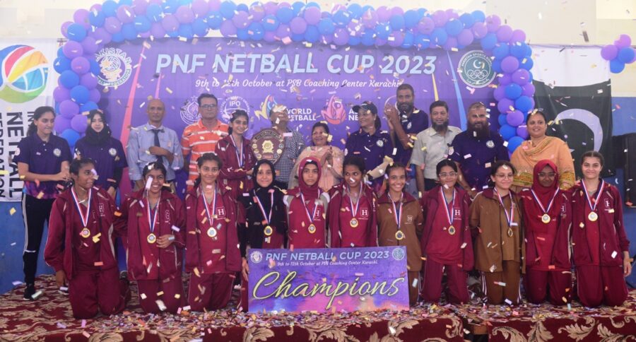 حبیب اسکول، سٹی پی اے ایف، کے جی ایس اور ایلیٹ نے پی این ایف نیٹ بال کپ جیت لیا