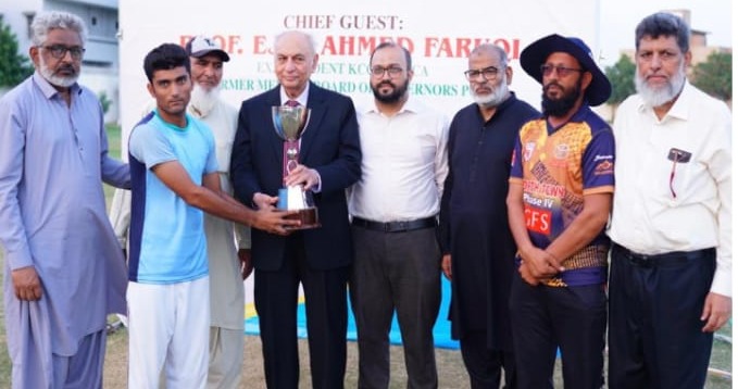 سہیل طالب (چاند بھائی) میموریل کرکٹ ٹورنامنٹ کا فائنل منٹگمری جیمخانہ نے جیت لیا