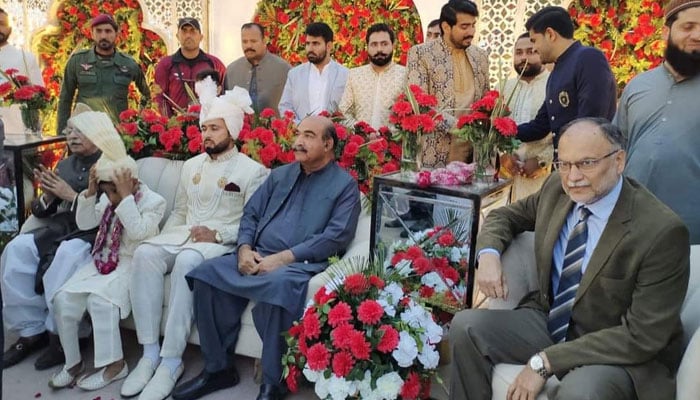فہیم اشرف کی شادی ; ساتھی کرکٹرز اور سیاسی شخصیات کی شرکت.
