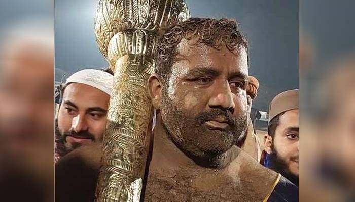 رائزنگ پنجاب گیمز: رستم پنجاب کا ٹائٹل سانول جھکڑ پہلوان نے جیت لیا