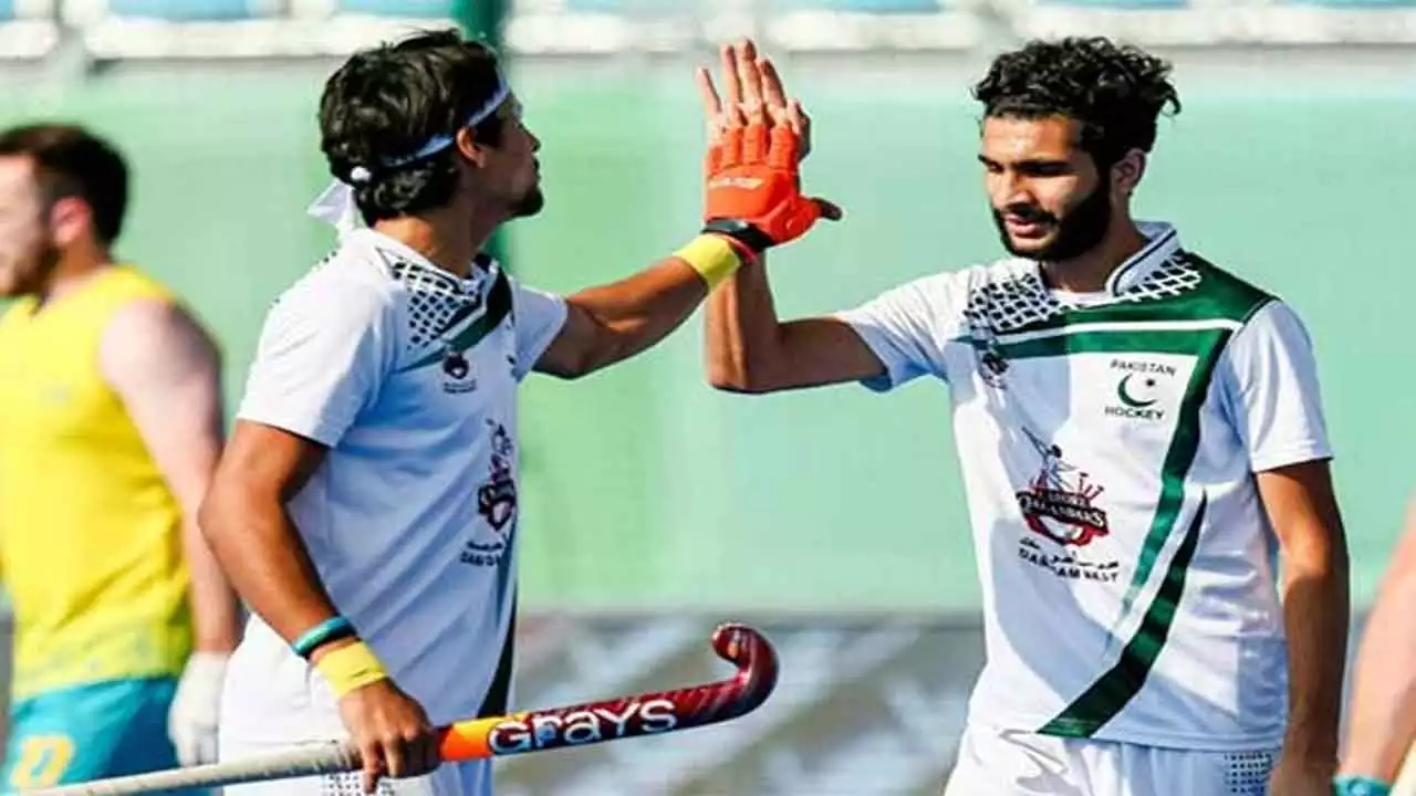 فائیو سائیڈ ہاکی ورلڈ کپ ; پاکستان نے سوئٹزر لینڈ کو  شکست دیکر ایونٹ میں نویں پوزیشن حاصل کرلی