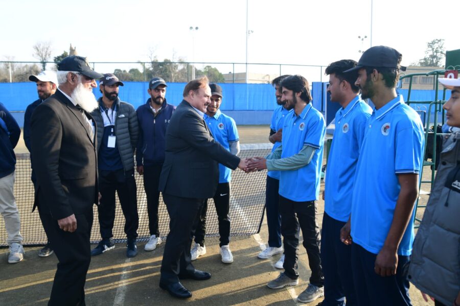 چئیرمین پی او ایف بورڈ نیشنل رینکنگ ٹینس ٹورنامنٹ کا آغاز ہوگیا ہے.