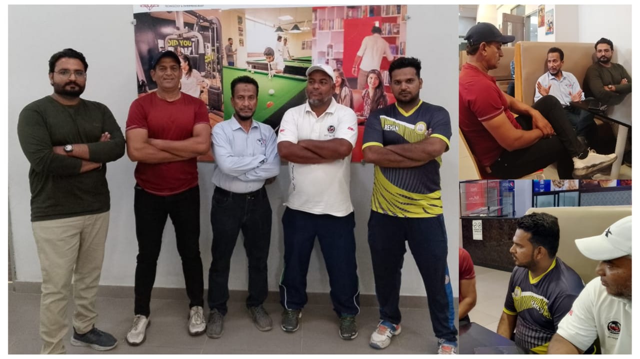 کراچی ماس ریسلنگ ایسوسی ایشن کے عہدیداران کا کورنگی میں واقعی مائٹ یونیورسٹی کا دورہ