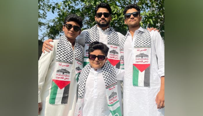 سابق ٹیسٹ کرکٹر اظہر علی کی عید پر فلسطین سے اظہار یکجہتی