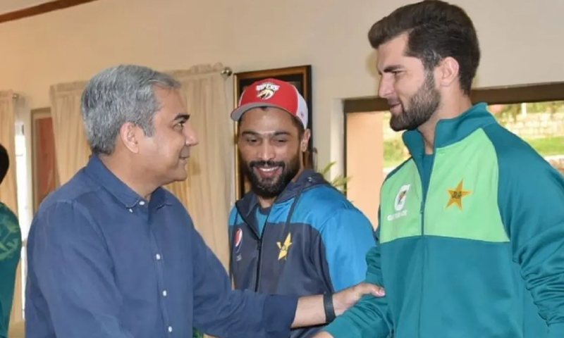 چیئرمین پی سی بی کا ملٹری اکیڈمی کاکول کا دورہ ، کھلاڑیوں سے ملاقات