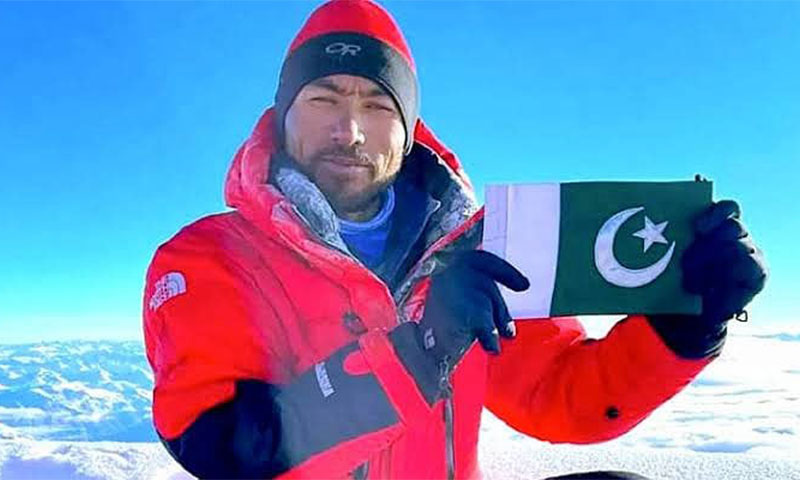 پاکستانی کوہ پیما سرباز علی خان نے ایک اور اعزاز اپنے نام کرلیا.