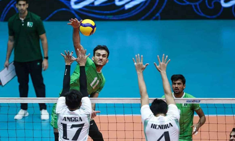 سینٹرل ایشیا والی بال چیمپئن شپ ؛ پاکستان نے ایران کو 1-3 سے شکست دے دی۔