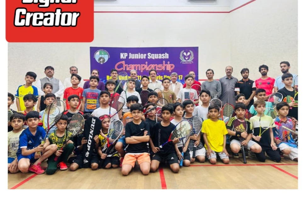 کے پی جونیئر بوائز انڈر 9، 11 13، اور گرلز انڈر 17 سکواش چیمپئن شپ کا آغاز