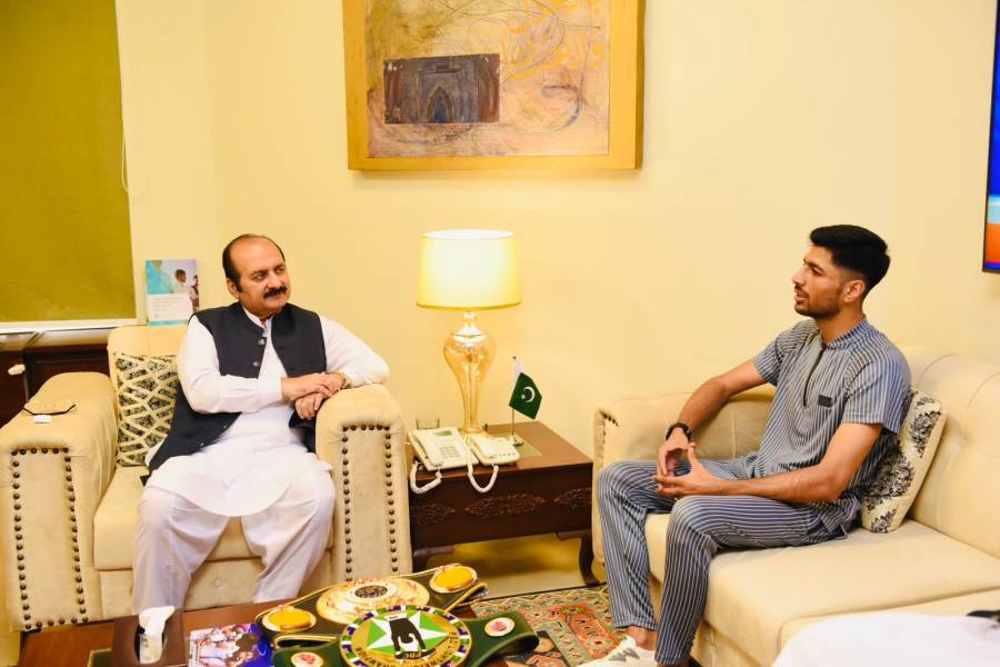 ایشین باکسنگ چیمپئن شعیب خان زہری کی رانا مشہود احمد خان سے ملاقات