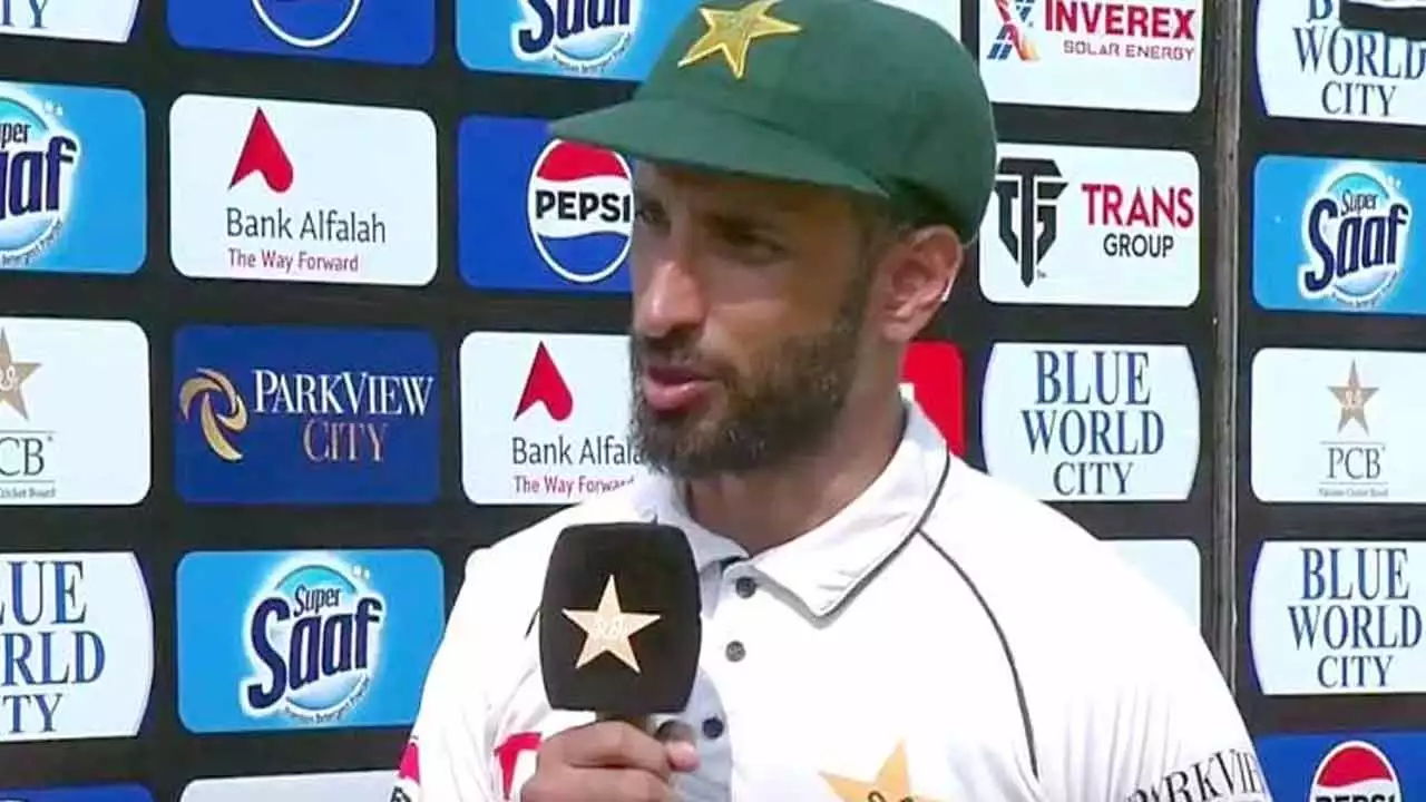 پاکستان ٹیسٹ ٹیم کےکپتان شان مسعود نے بدترین شکست کا ملبہ پچ پر ڈال دیا