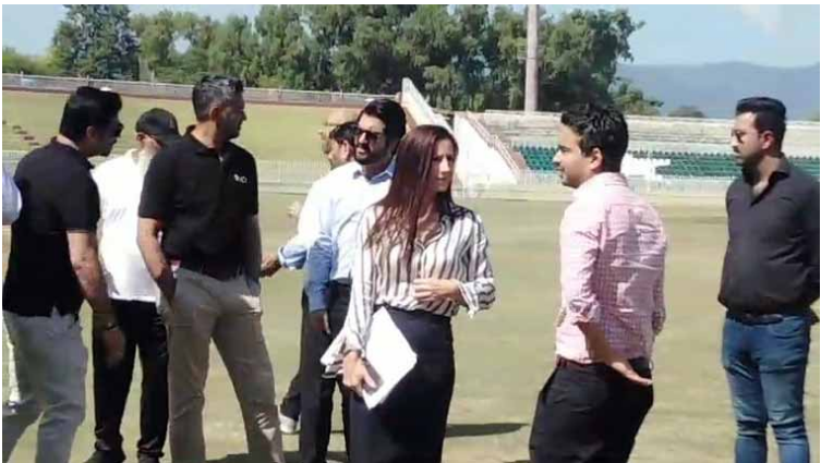 چیمپئنز ٹرافی ، آئی سی سی کے وفد کا دورہ پنڈی کرکٹ سٹیڈیم ، انتظامات کا جائزہ