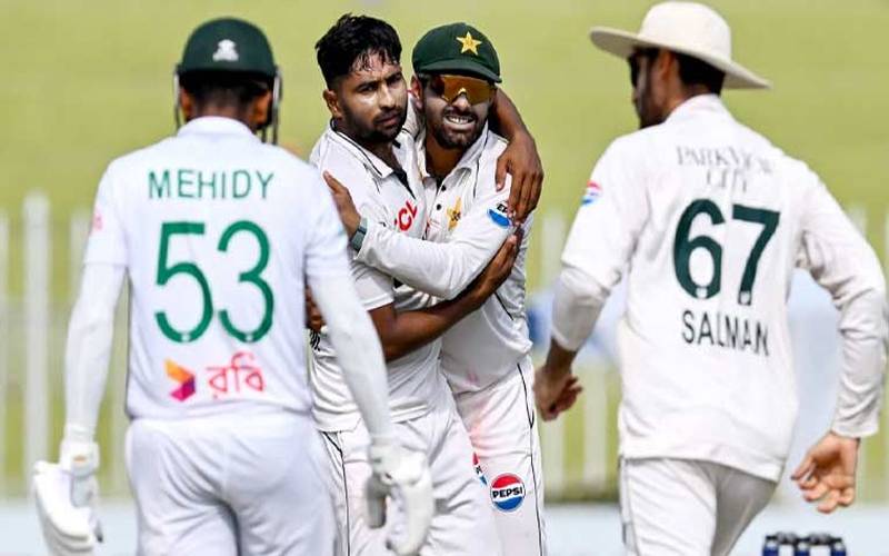 پنڈی ٹیسٹ، تیسرے دن کا کھیل ختم، پاکستان نے دو وکٹوں کے نقصان پر 9رنز بنا لئے