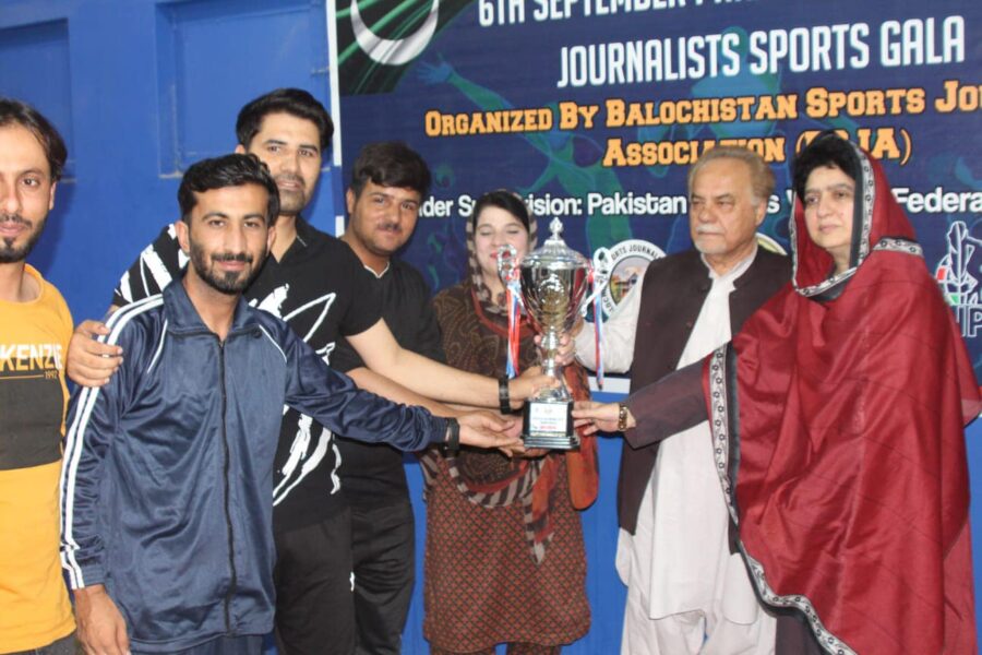 بلوچستان ; یوم دفاع جرنلسٹس سپورٹس گالا اختتام پزیر