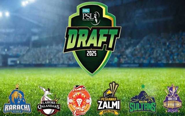 ایچ بی ایل پی ایس ایل 2025 ڈرافٹ : چھ فرنچائزز نے کھلاڑیوں کا انتخاب کرلیا