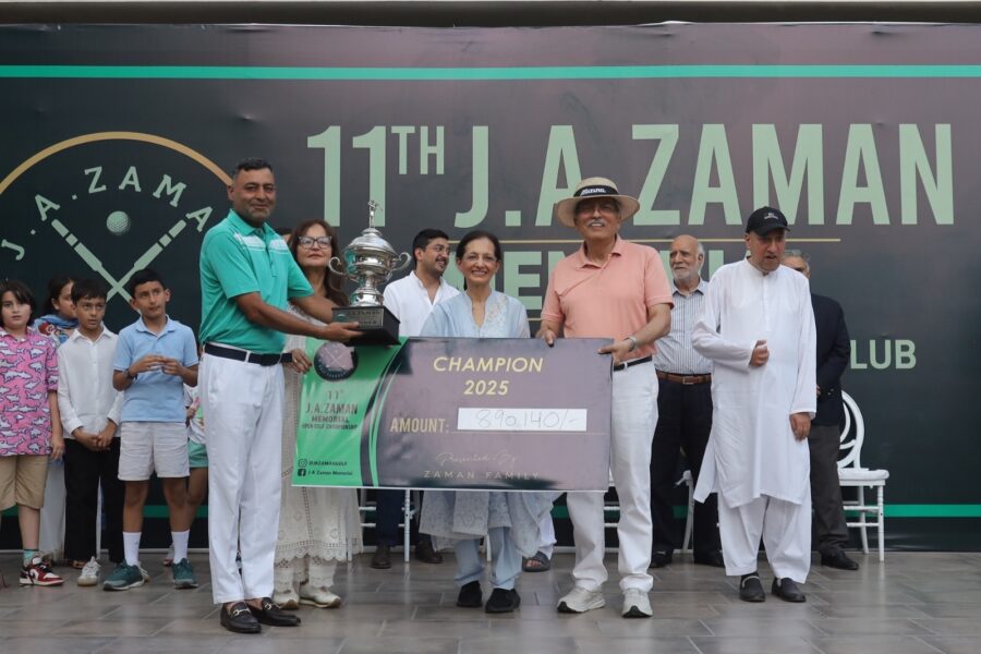 شبیر اقبال نے چھٹی بار جے اے زمان میموریل گالف ٹائٹل جیت کر تاریخ رقم کردی