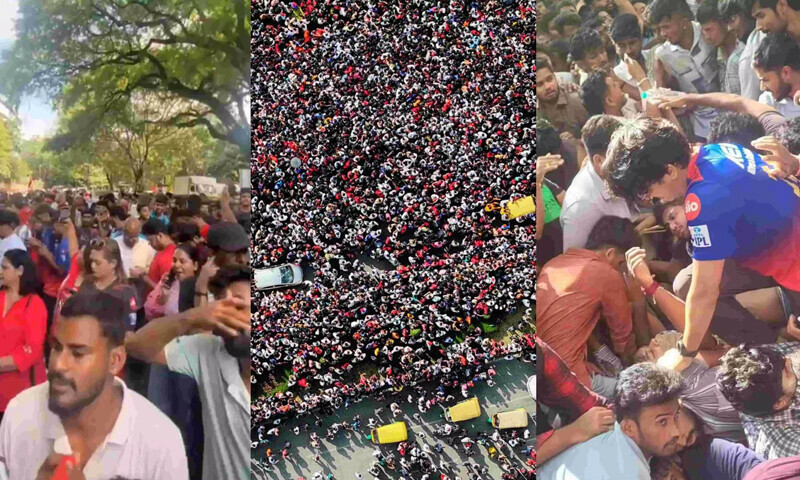 آئی پی ایل کی جیت کا جشن، بھگدڑ مچنے سے 11 افراد ہلاک