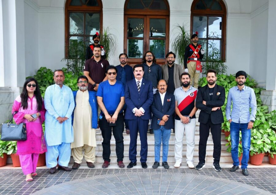 گورنر خیبرپختونخوا کا راولپنڈی اسلام آباد سپورٹس جرنلسٹس ایسوسی ایشن کے وفد سے ملاقات