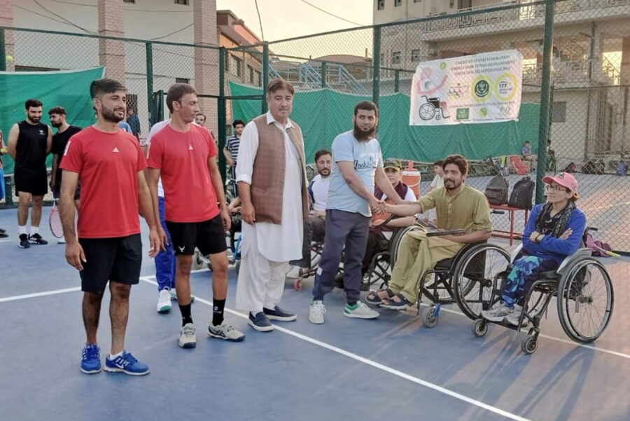 وہیل چیئر ٹینس کے فروغ کے لئے دوسرے تربیتی سیشن کا انعقاد