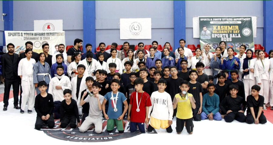 یومِ یکجہتیٔ کشمیر کے موقع پر آل کراچی یوتھ جو جٹسو اور ایم ایم اے چیمپئن شپ کا انعقاد