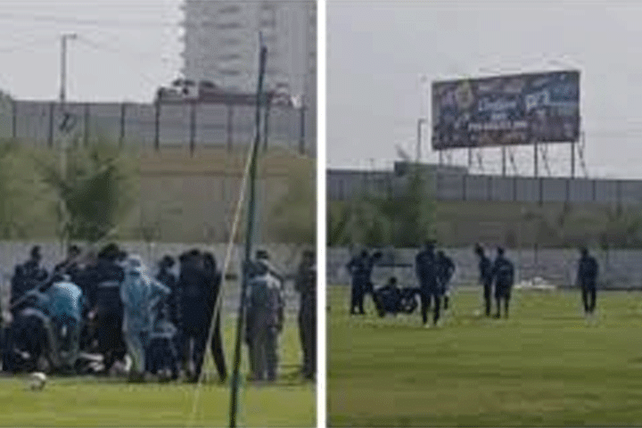 اسلام آباد یونائیٹڈ کے کھلاڑی سر پر گیند لگنے سے زخمی، طبی امداد کے لیے اسپتال منتقل